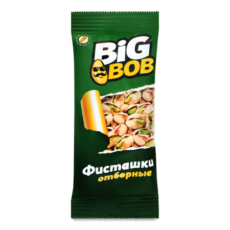 Фисташки Жареные Соленые Отборные Вig Bob м/у 50г