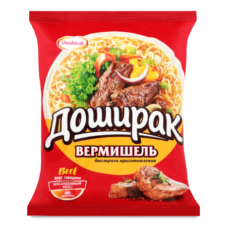Вермишель Быстрого Приготовления со Вкусом Говядины Доширак м/у 60г