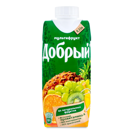 Нектар Для Детей от 3лет Мультифрукт Добрый т/п 0.33л