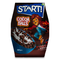 Завтраки Сухие Зерновые Шарики с Какао start! м/у 500г