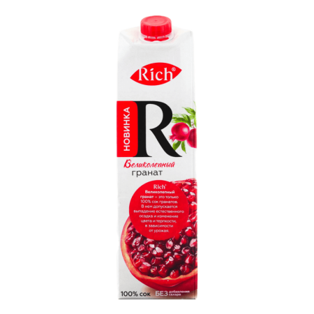 Сок Rich Гранатовый 100% 1л т/п