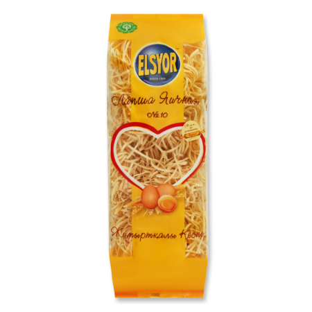Изделия Макаронные Лапша Яичная №10 Elsyor м/у 500г