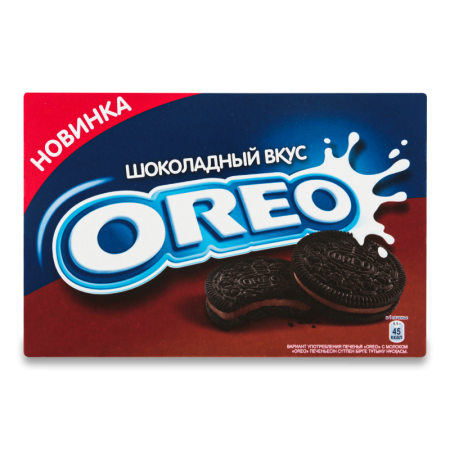 Печенье с Какао и Начинкой со Вкусом Шоколада Oreo к/у 228г
