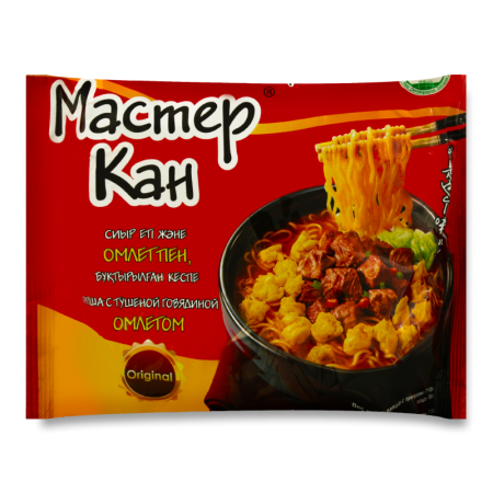 Лапша с Тушеной Говядиной Омлетом Мастер Кан м/у 110г