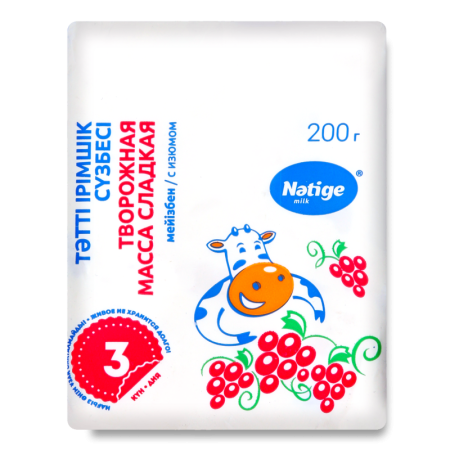 Масса Творожная 4.5% Сладкая с Изюмом Nәtige м/у 200г