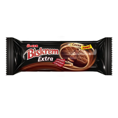 Печенье Biskerm Extra с Какао Кремовой Начинкой 230гр фл/п