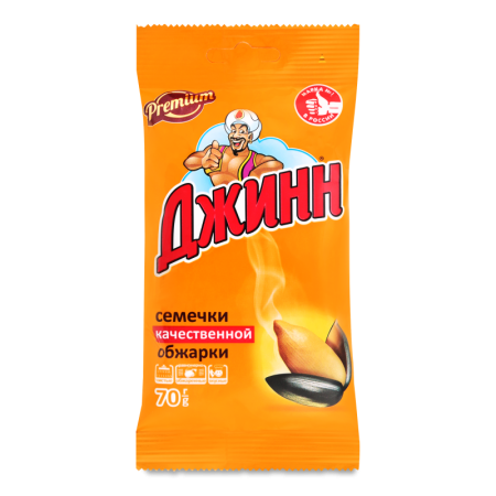 Семечки Подсолнечника Обжаренные Premium Джинн м/у 70г