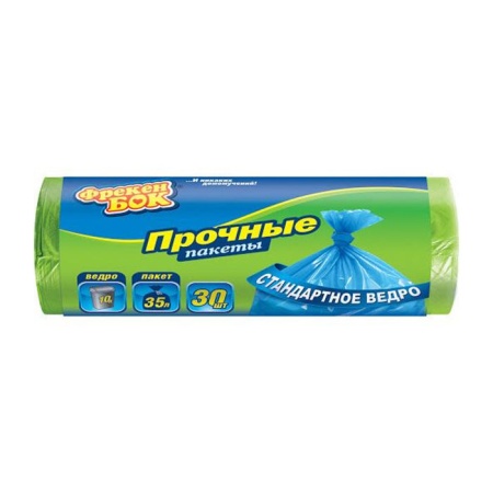Пакеты Фрекен Бок д/мусора Зеленый 50*60 35л 30шт