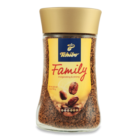 Кофе Натуральный Растворимый Сублимированный Family Tchibo с/б 100г