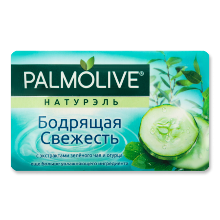Мыло Туалетное с Экстрактами Зелёного Чая и Огурца Бодрящая Свежесть Натурэль Palmolive 150г