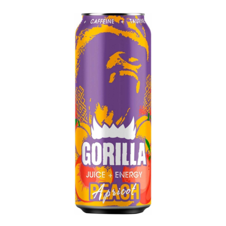 Напиток Gorilla peach/apricot Энергетический Газ 0,45л ж/б