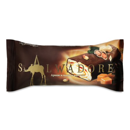 Мороженое 12% Эскимо Арахис и Соленая Карамель Salwadore м/у 80г