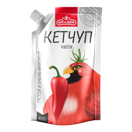Кетчуп Всё в Дом Чили 400гр д/п