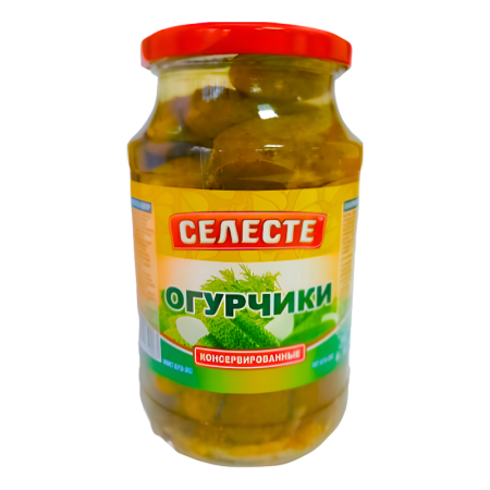 Огурцы Селесте Консервированные 560гр с/б