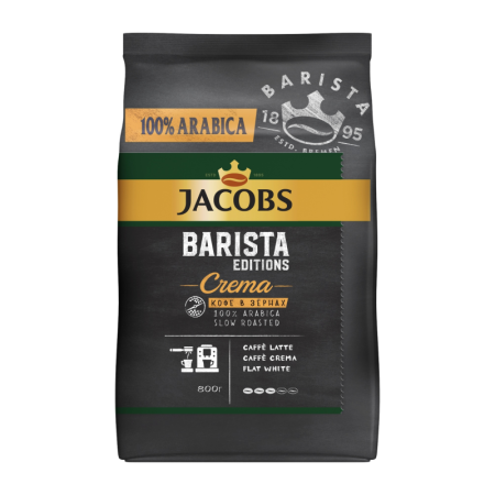 Кофе Jacobs Barista Editions Crema в Зернах 800гр стаб/б