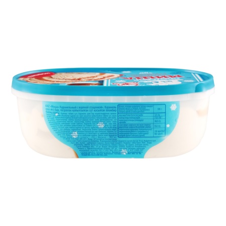 Мороженое 12% Пломбир Карамельный с Вареной Сгущенкой Миша шин-лайн п/у 490г