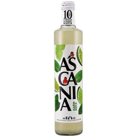 Напиток Ascania лайм/мята 0,5л с/б
