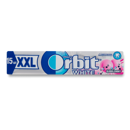 Резинка Жевательная Bubblemint Xxl White Orbit м/у 20.4г