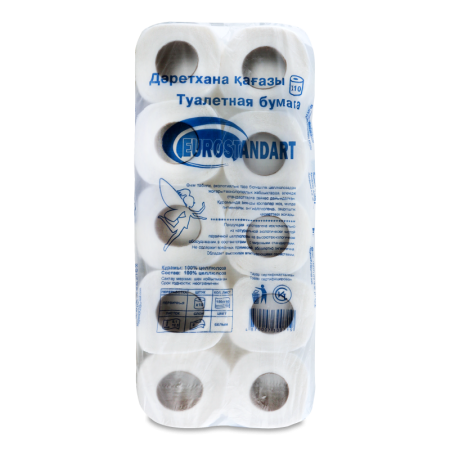 Бумага Туалетная Двухслойная Eurostandart 10шт