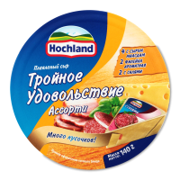 Сыр Плавленный 45% Ассорти Тройное Удовольствие Hochland к/у 140г Сыр Плавленный 45% Ассорти Тройное Удовольствие Hochland к/у 140г