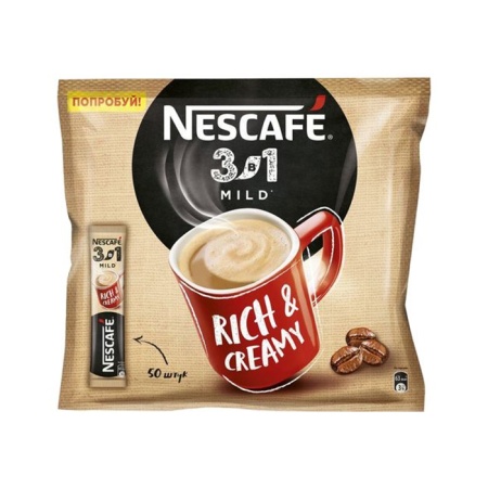 Напиток Кофейный Nescafe 3в1 Растворимый Мягкий 14,5гр Саше