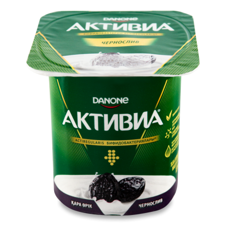 Бифидойогурт 2.9% Термостатный Натуральный Чернослив Активиа ст 120г
