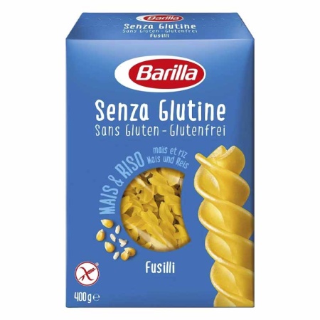 Макароны Barilla Фузилли б/глютена 400гр Кор