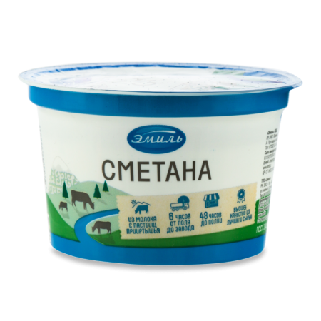 Сметана 15% Эмиль ст 200г