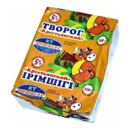 Творог Зенченко Крестьянский 5% 200гр Кнврт