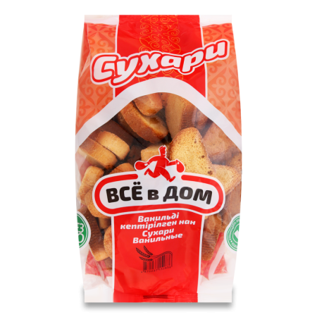 Сухари Всё в Дом Ванильные 400гр фл/п