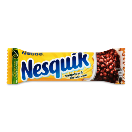 Батончик Nestle Nesquik c цельн/злак Шоколадный 25гр Стик