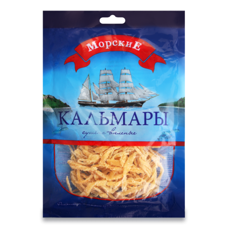 Кальмары сушено-вяленые Морские м/у 70г