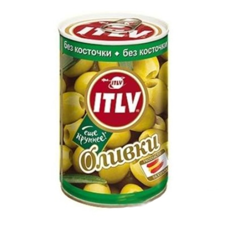 Оливки Itlv Зел б/к 314мл ж/б