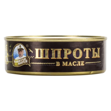 Шпроты Капитан Морей в/м 160гр ж/б Ключ