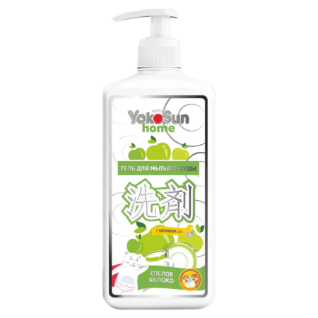 Гель Yokosun д/мытья Посуды Спелое Яблоко 1л фл