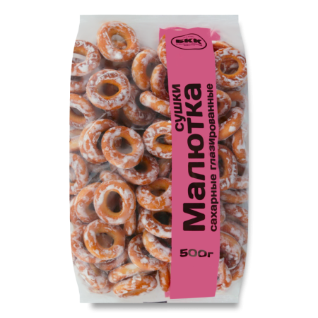 Сушки Сахарные Глазированные Малютка Бкк м/у 0.5кг