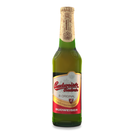 Пиво 0.33л 5% Светлое Фильтрованное Budweiser Бут