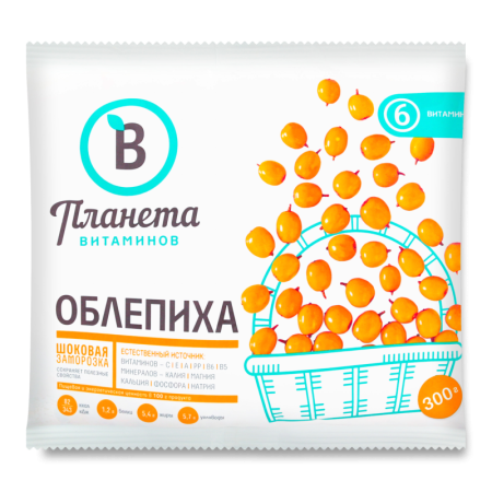 Облепиха Быстрозамороженная Планета Витаминов м/у 300г