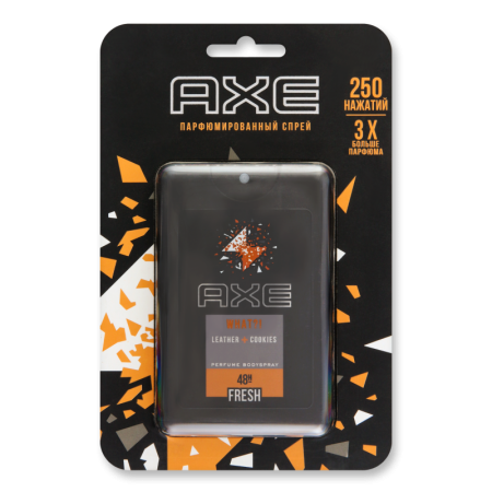 Спрей Парфюмированный Axe leather/cookies 17мл бл/у