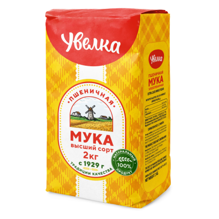 Мука Увелка в/с 2 кг б/п