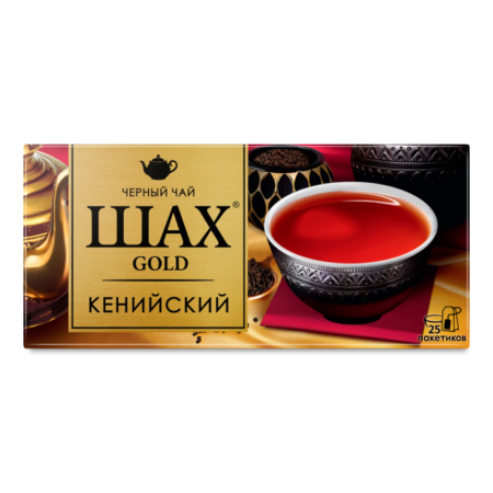 Чай Шах Gold Кенийский Черный Пак 25шт Кор