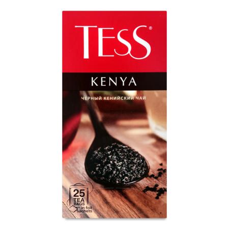 Чай Черный Байховый Кенийский Kenya Tess к/у 25х2г