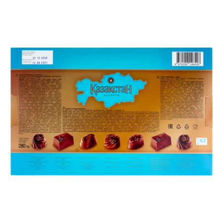Конфеты Баян Сулу Казахстан Ассорти 280гр Кор