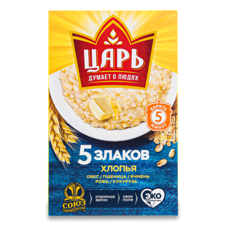Хлопья Царь 5 Злаков 400гр