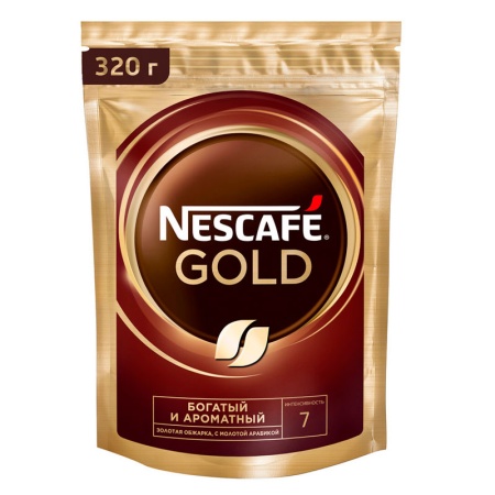 Кофе Nescafe Gold Золотая Обжарка Растворимый 320гр стаб/б