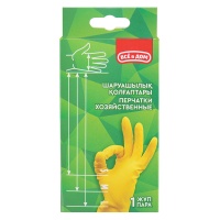 Перчатки Всё в Дом Хоз Унив Латекс m 1 шт Кор
