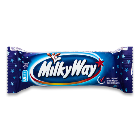 Батончик Шоколадный с суфле, Покрытый Молочным Шоколадом Milky Way м/у 26г Батончик Шоколадный с суфле, Покрытый Молочным Шоколадом Milky Way м/у 26г