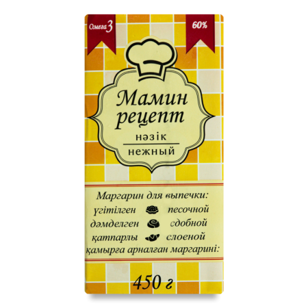 Маргарин 60% Нежный Мамин Рецепт м/у 450г