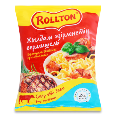 Вермишель Роллтон Быстрого Приготовления Говядина 60гр п/п
