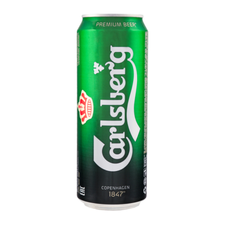 Пиво Carlsberg Светлое 4,8% 0,43л ж/б